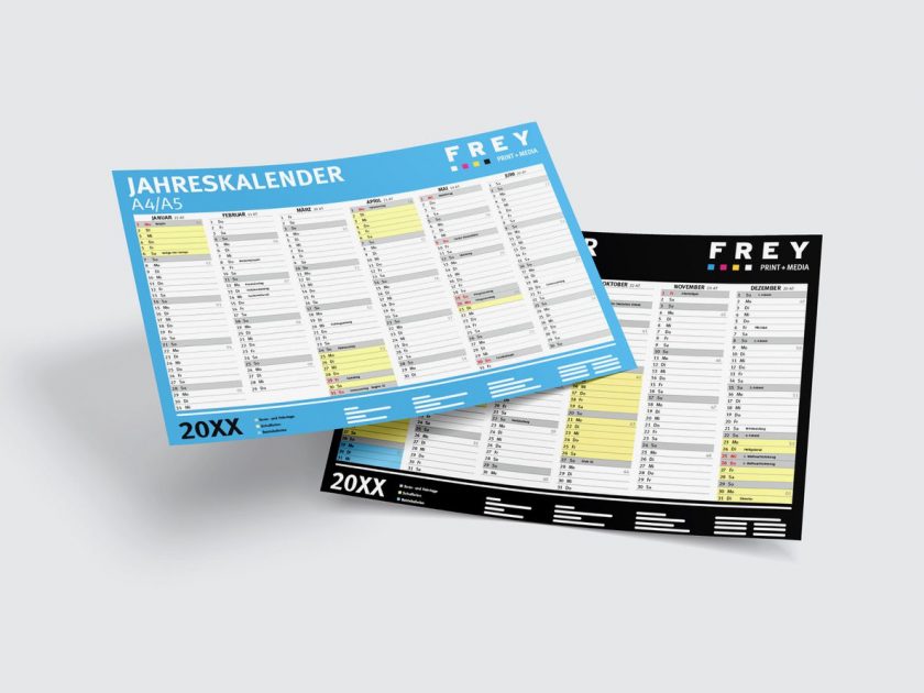Kalender mit Firmeneindruck FREY DRUCK