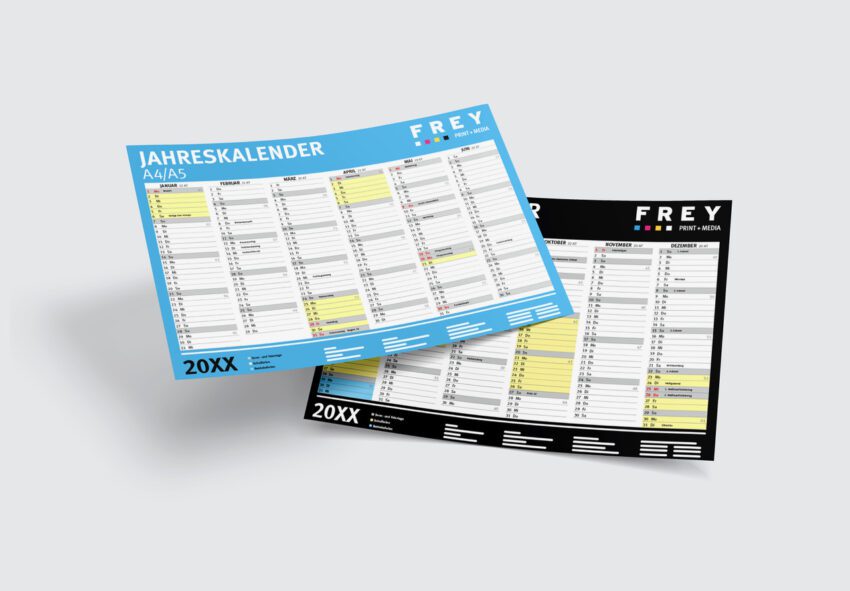 Kalender mit Firmeneindruck FREY DRUCK